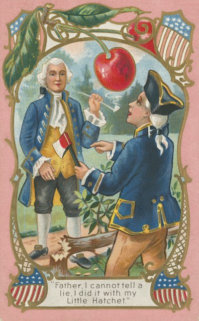 George Washington avouant à son père - American School