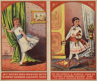 Fille avec du savon à lessive - American School