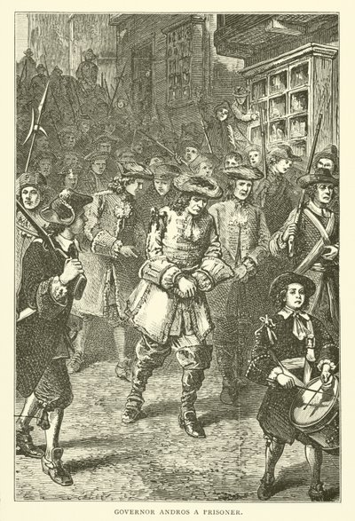 Le gouverneur Andros prisonnier, 1689 - American School