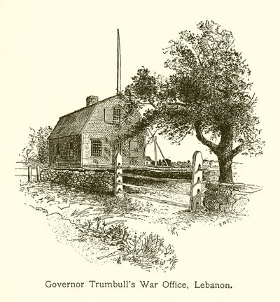 Bureau de Guerre du Gouverneur Trumbull, Lebanon, Connecticut - American School