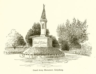 Monument de la Grande Armée, Gettysburg - American School