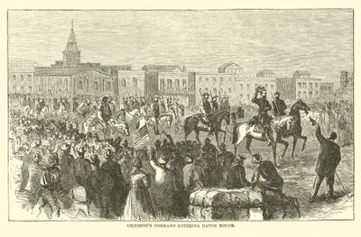Le commandement de Grierson entrant à Baton Rouge, avril 1863 - American School