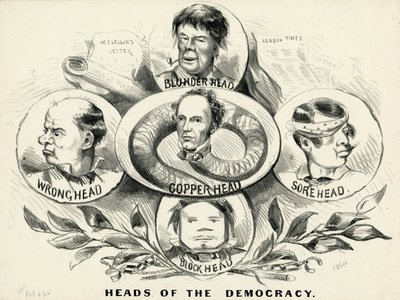 Les chefs de la démocratie, 1864 - American School
