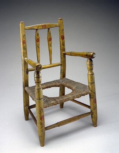 Chaise trouée, vers 1800-1850 - American School