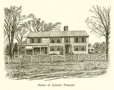 Maison du Colonel Prescott, Bunker Hill - American School