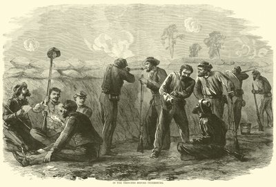 Dans les tranchées devant Petersburg, août 1864 - American School