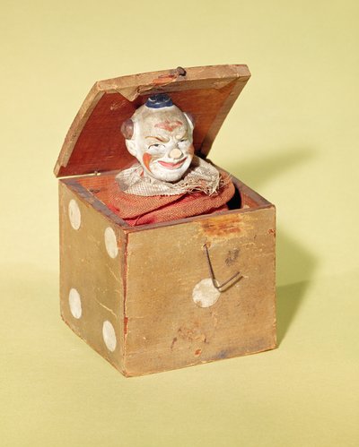 Jack-in-the-box (visage de clown), 1870-1900 - American School