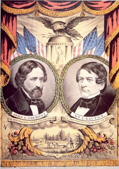 Affiche du Parti Républicain de John Charles Fremont - American School