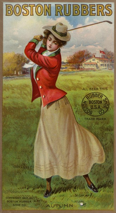 Golfeuse balançant le club - American School