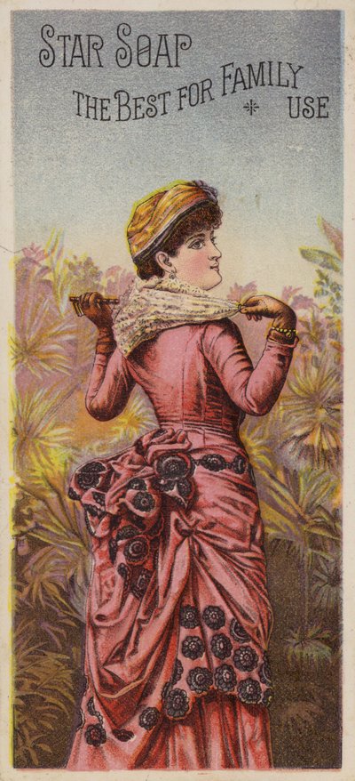Dame posant avec un parasol - American School