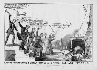 Consternation Loco Foco, ou, La catastrophe orrible, publié par H R Robinson, New York, vers 1838 - American School