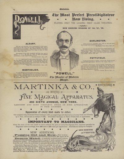 Publicités pour la magie (lithographie) - American School