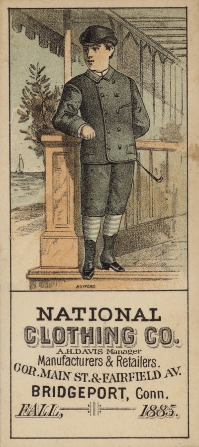 Homme en jodhpurs avec une canne - American School