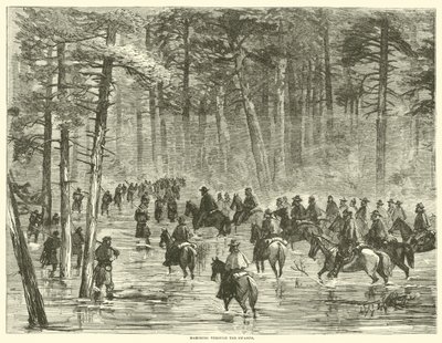 Marche à travers les marais, janvier 1865 - American School