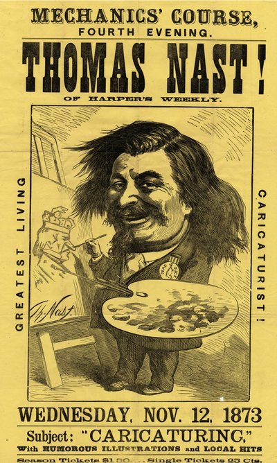 Cours de mécanique, quatrième soirée. Thomas Nast ! - American School