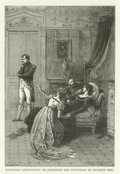 Napoléon annonçant à Joséphine son intention de la divorcer - American School