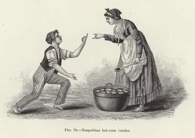 Vendeur de maïs chaud napolitain - American School