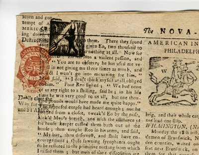 Page de la Halifax Gazette, ou The Weekly Adviser, Nouvelle-Écosse, 12-19 décembre, 1765 - American School