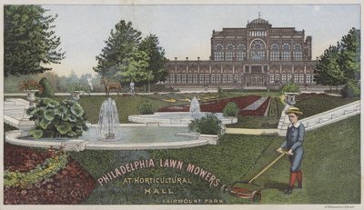 Tondeuses à gazon de Philadelphie au Horticultural Hall - American School
