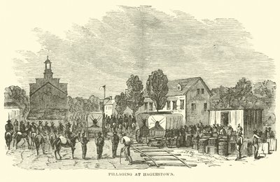 Pillage à Hagerstown, juillet 1864 - American School