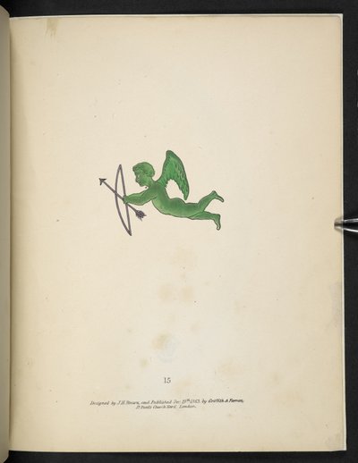 Planche 15. Figure de Cupidon vert. Spectropia; ou, Surprenantes illusions spectrales montrant des fantômes partout, et de n