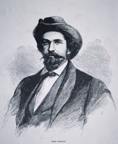Portrait de John Hunt Morgan (1825-64) - American School