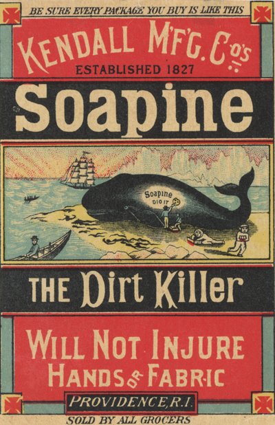 Affiche publicitaire pour le savon Soapine de Kendall Mfg. Co., c.1890 - American School