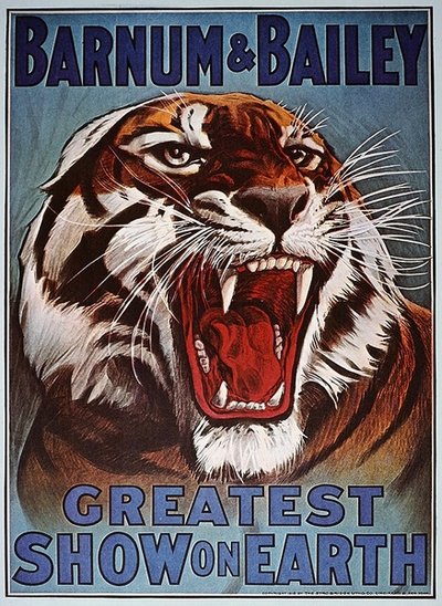Affiche publicitaire pour le 