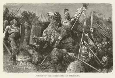 Poursuite des Ostrogoths par Bélisaire - American School