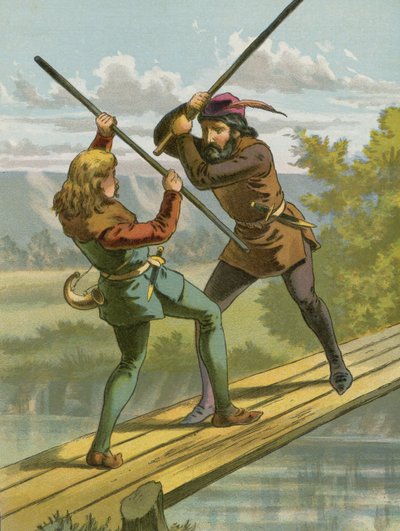 Le combat de Robin des Bois avec Petit Jean - American School