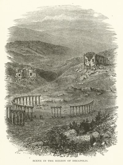 Scène dans la région de Décapole - American School