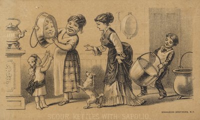 Récurer les casseroles avec Sapolio - American School