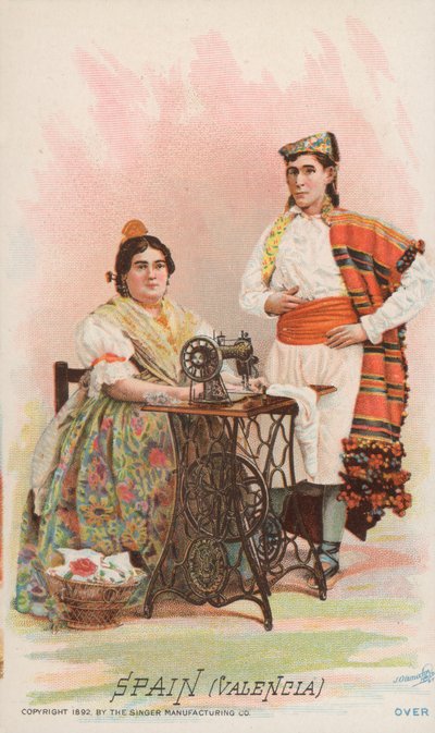 Machine à coudre, Espagne, Valence - American School