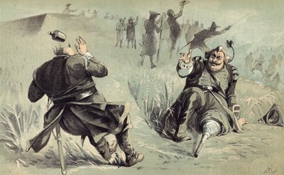 Le combat terrible entre le général Risingh et Peter Stuyvesant devant Fort Christina - American School