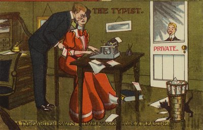 La dactylo - une machine à écrire économise du temps et rend le travail agréable - American School