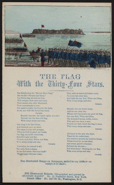 Le drapeau aux trente-quatre étoiles - American School