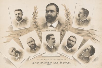 Les membres de la maison Steinway and Sons - American School