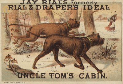 Deux chiens dans les bois - American School