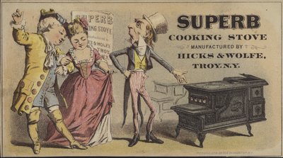 Oncle Sam vendant une superbe cuisinière - American School