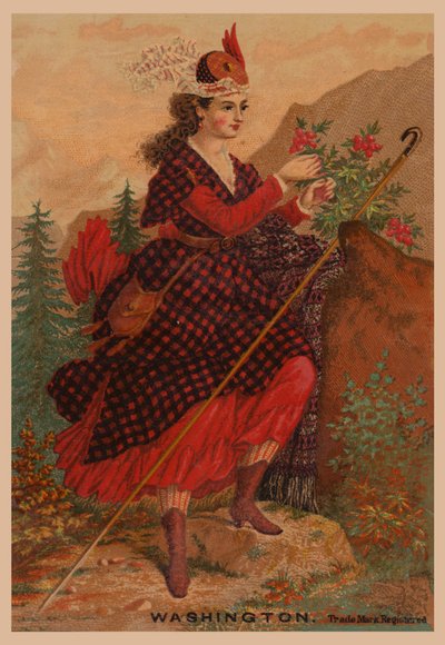 Femme en rouge - American School