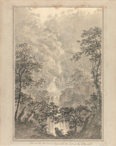 Vues en Angleterre, Écosse et Pays de Galles : Auberge au pont du Diable, avec la chute du Mynach - Amos Green