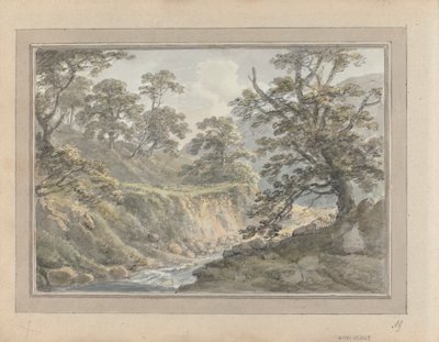 Vues en Angleterre, Écosse et Pays de Galles : Paysage avec ruisseau - Amos Green