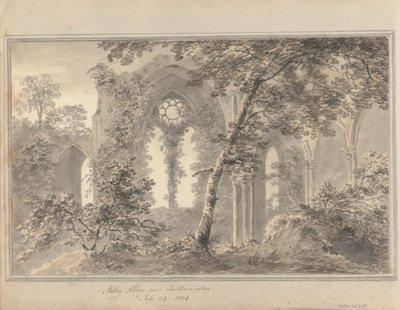 Vues en Angleterre, Écosse et Pays de Galles : Abbaye de Netley près de Southampton, 24 juillet 1804 - Amos Green