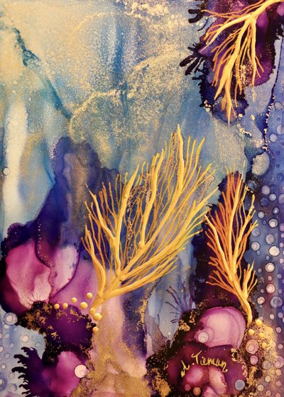 Corail doré éclatant - Amy Tieman