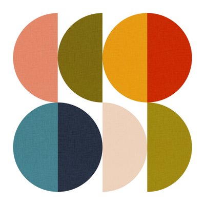 Jeux de couleurs géométriques du milieu du siècle 2 - Ana Rut Bre