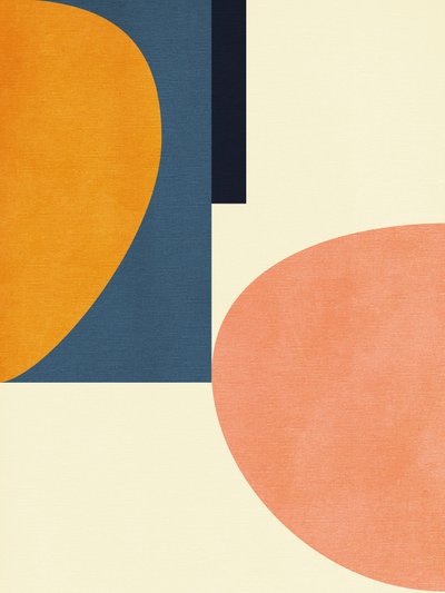 Rainbow Plus Shapes  Bleu moutarde 1 - Ana Rut Bre