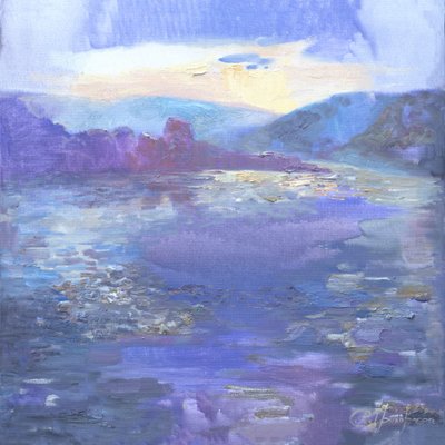 Reflets sur le lac Violet - Anastasiia Grygorieva