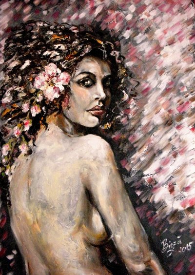 Regard floral mystérieux - Anda Bieza