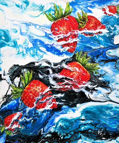 Fraises éclatantes - Anda Bieza