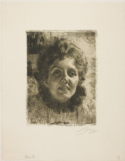 Aurore (Mme Aurore Klintberg, née Oxenstierna, chef) - Anders Zorn